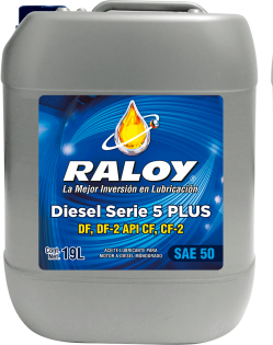 RALOY DIESEL SERIE 5 PLUS SAE 50 DF, DF-2 API CF, CF-2