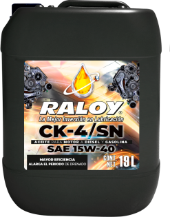 RALOY IMPROVED EXTRAPERFORMANCE SAE 5W-40 API CK-4/SN – 100% SINTÉTICO