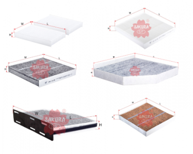 Filtros de cabina para automóvil ACURA, AUDI, BMW, BUICK