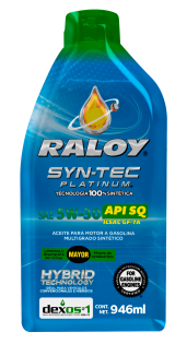 Raloy Syn-Tec Platinum SAE 5W-30 API SQ ILSAC GF-7A DEXOS-1 GEN 3